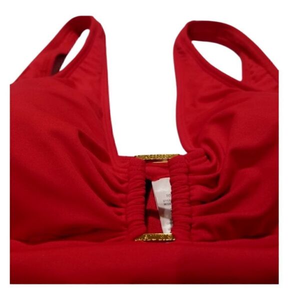 LAUREN RALPH Ralph Lauren Ring Over The Shoulder One Piece Swimsuit New 6 - Picture 13 of 16